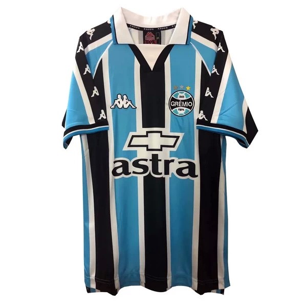 Camiseta Grêmio 1ª Kit Retro 2000 Azul